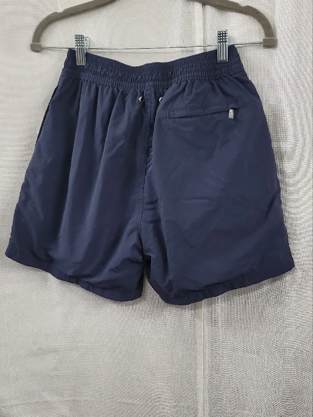 Ralph Lauren Polo Bear Navy Button-Front Swim Trunks Size Small
